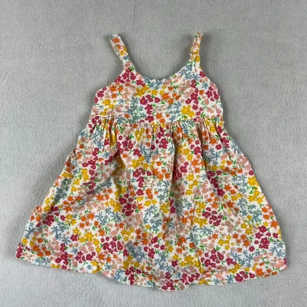 Old Navy Floral Print Tunic Dress Girls Size 18-24M